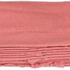 Mica Decorations servet Villia zalmroze 40 x 40 cm 4 stuks