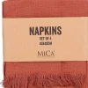 Mica Decorations servet Villia bruin 40 x 40 cm