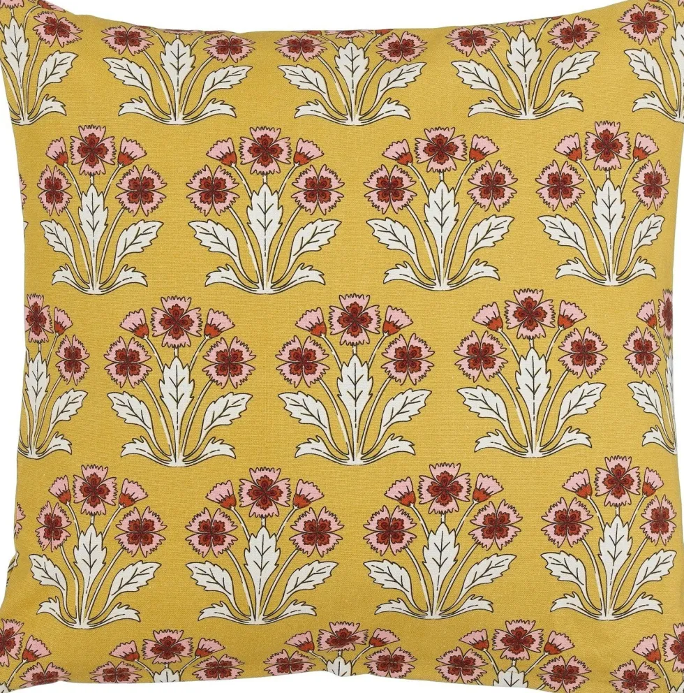Mica Decorations sierkussen Helene geel 45 x 45 cm