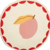 Mica Decorations sierkussen Vita wit / roze D 40 cm
