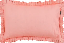 Mica Decorations sierkussen Ruffle roze 55 x 35 cm