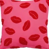 Mica Decorations sierkussen Lips roze 45 x 45 cm