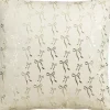 Mica Decorations sierkussen strik crème 45 x 45 cm