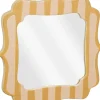 Mica Decorations spiegel Kuros geel 29 x 29 x 1,5 cm