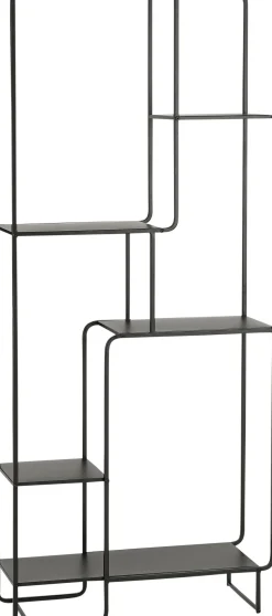 Mica Decorations stellingkast Jules zwart 76 x 30 x 178 cm