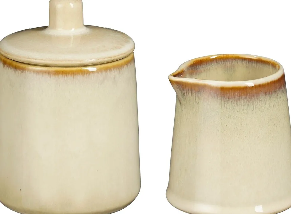 Mica Decorations suiker en melkstel Racco beige D 7,5 H 11 cm