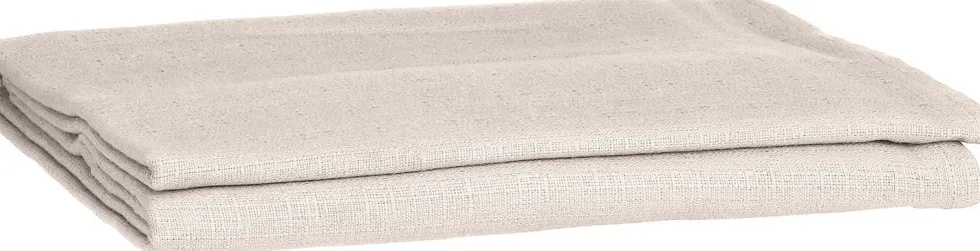 Mica Decorations tafelkleed Villia beige 250 x 140 cm