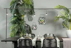 Mica Decorations tafelklem met 10 lampen 250 x 1,5 x 110 cm