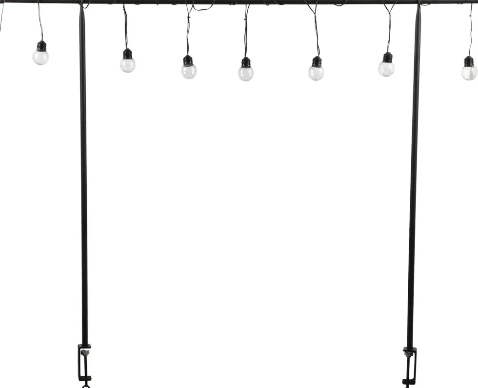 Mica Decorations tafelklem met 10 lampen 250 x 1,5 x 110 cm