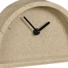 Mica Decorations tafelklok beige 19,5 x 6 x 12 cm