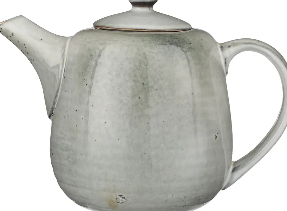 Mica Decorations theepot Tabo grijs D 25 H 17,5 cm