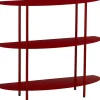 Mica Decorations wandkast rood 90 x 28 x 81 cm