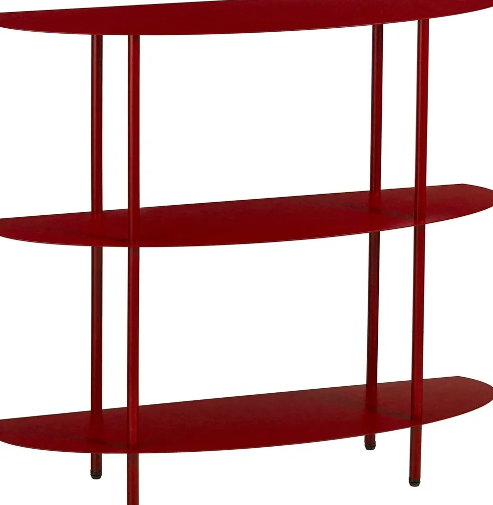 Mica Decorations wandkast rood 90 x 28 x 81 cm