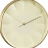 Mica Decorations wandklok Tikki crème / goud D 30 H 4,5 cm