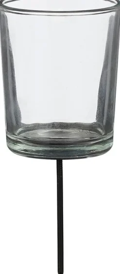 Mica Decorations waxinelichthouder Sauma transparant D 5,5 H 16 cm