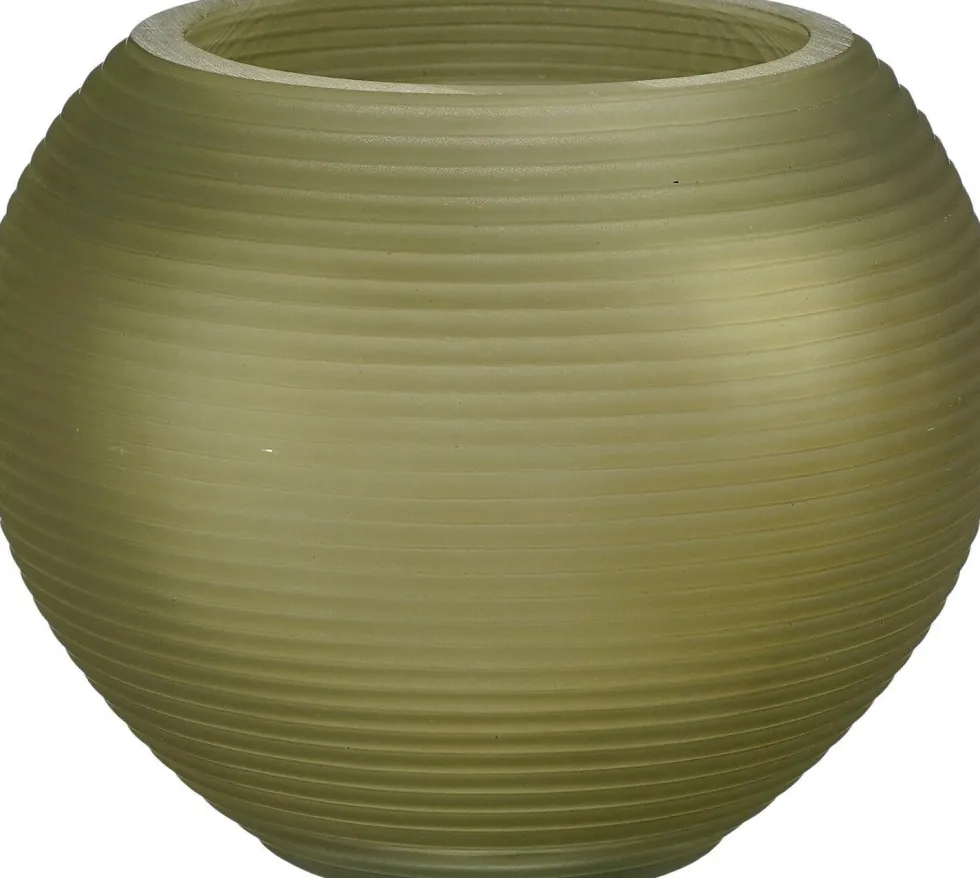 Mica Decorations waxinelichthouder Alaski groen D 17 H 13 cm