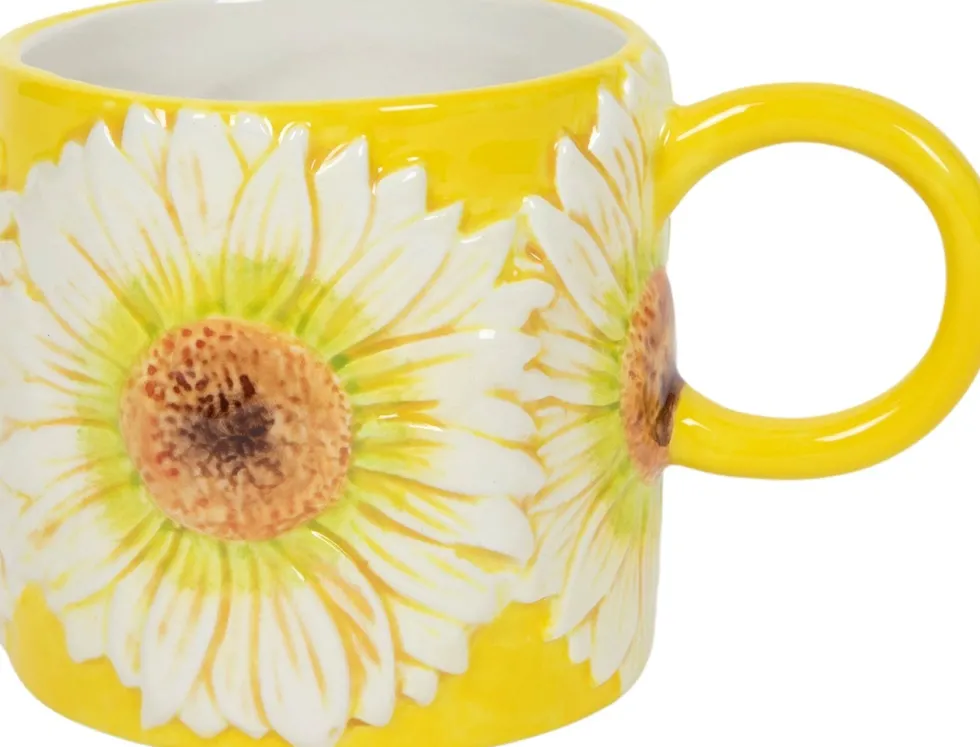 Mok Flower geel 450 ml
