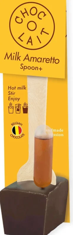 MoMe choco spoon melk met amaretto 35 gr
