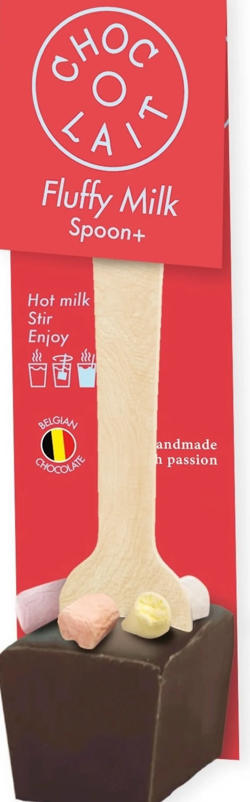 MoMe choco spoon melk met marshmallows 35 gr