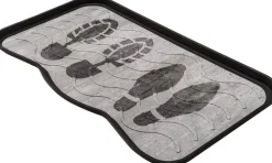 Multy Home buitenmat Footprints grijs 75 x 38 cm