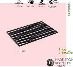 Multy Home buitenmat Honey Comb zwart 120 x 80 cm