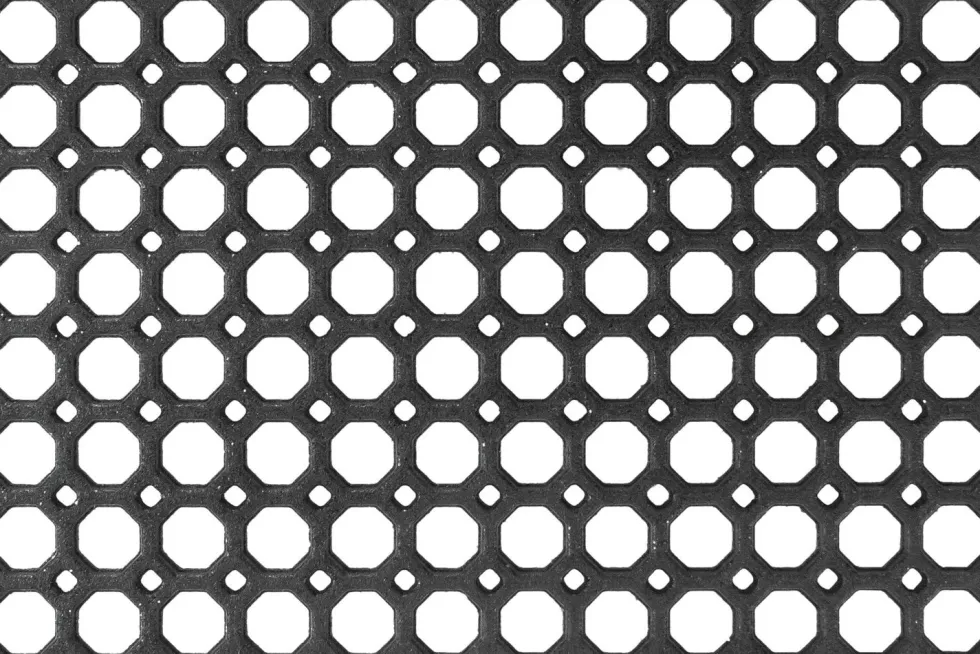 Multy Home buitenmat Honey Comb zwart 80 x 60 cm