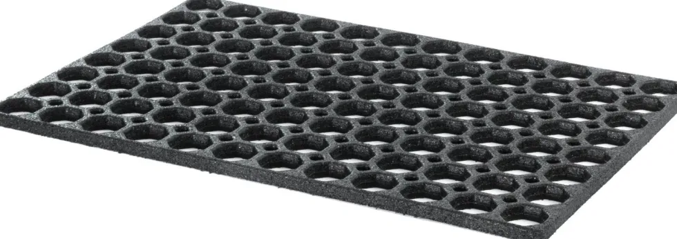 Multy Home buitenmat Honey Comb zwart 80 x 60 cm