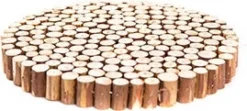 Natures Accents onderzetter Wood naturel D 25 H 3 cm