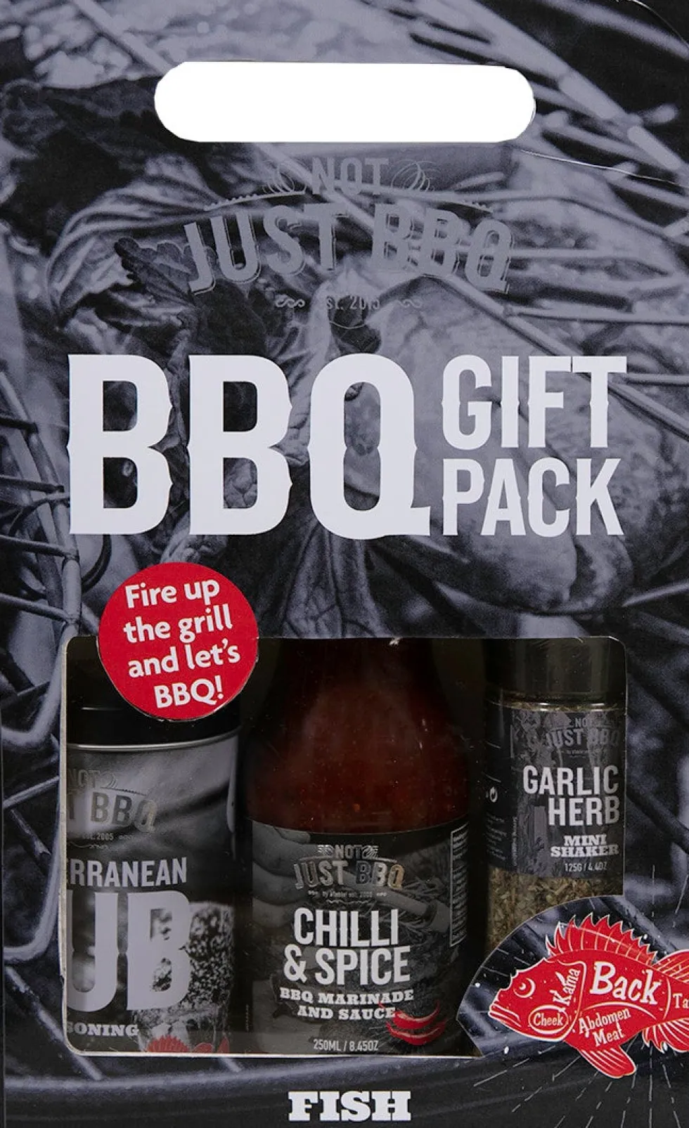 Not Just BBQ cadeauverpakking vis 3-delig