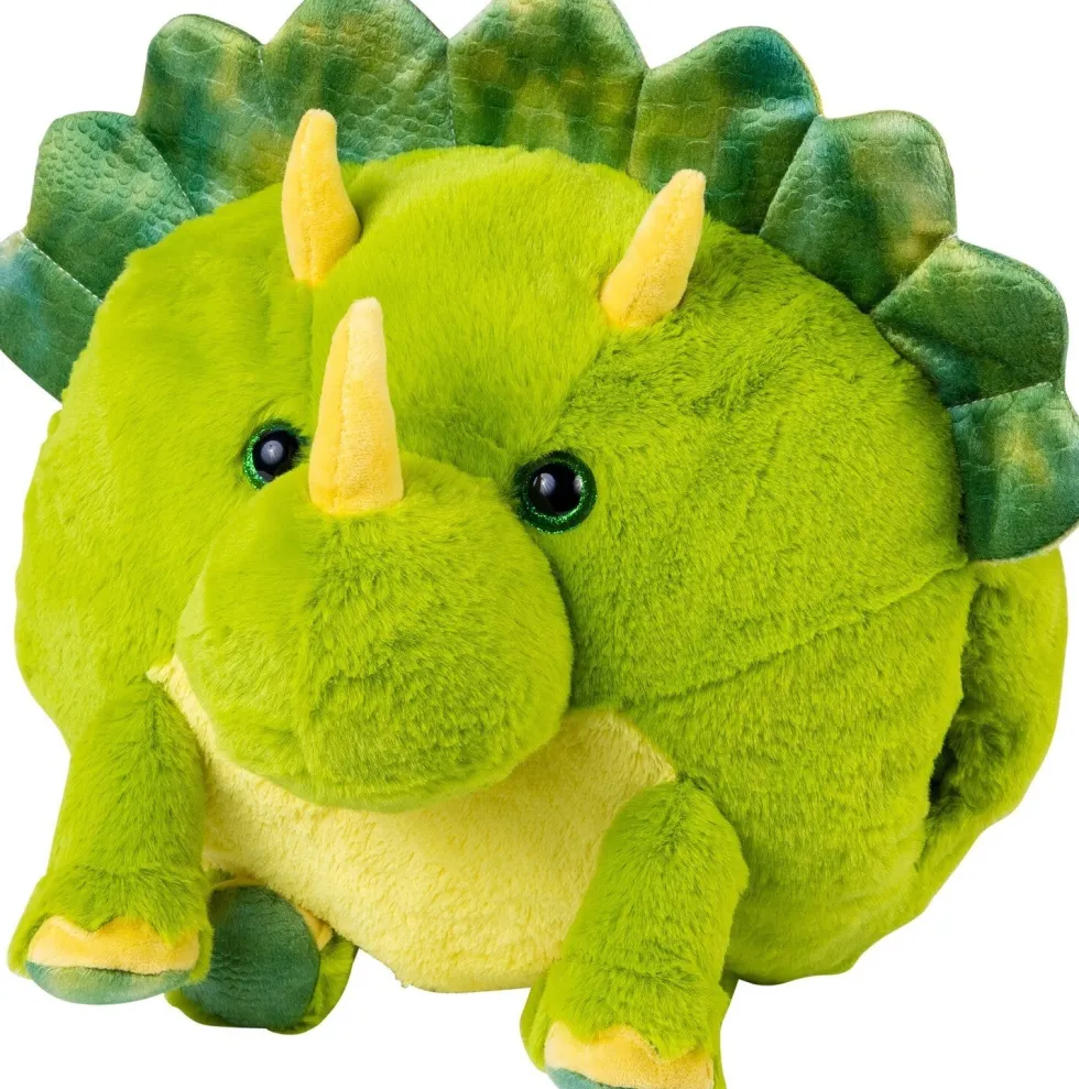 Noxxiez handwarmer dino groen onesize D 35 H 35 cm
