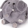 Noxxiez handwarmer olifant grijs onesize D 35 H 35 cm