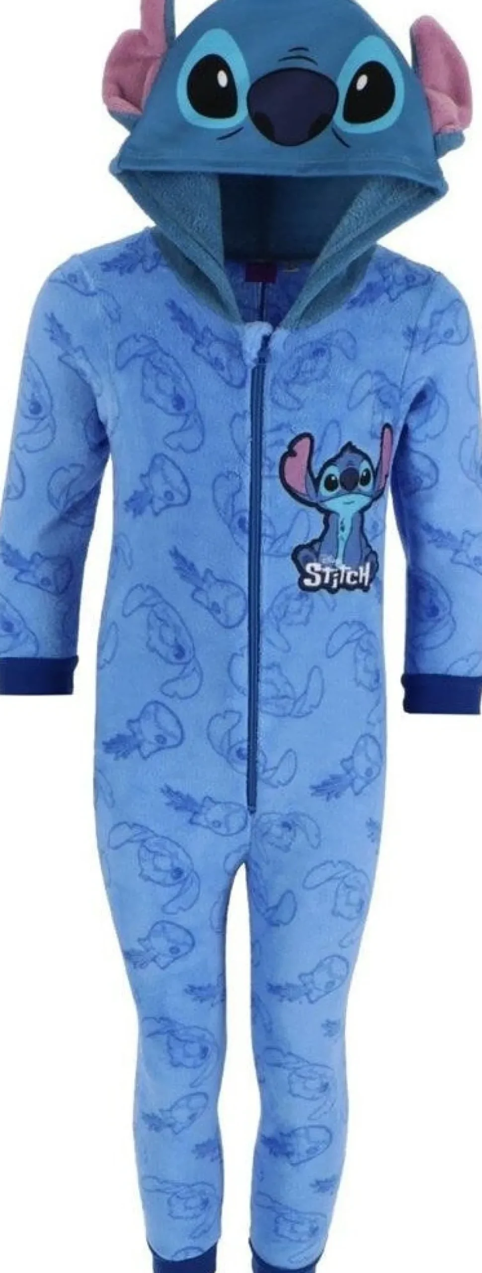 Noxxiez onesie blauw stitch 98/104