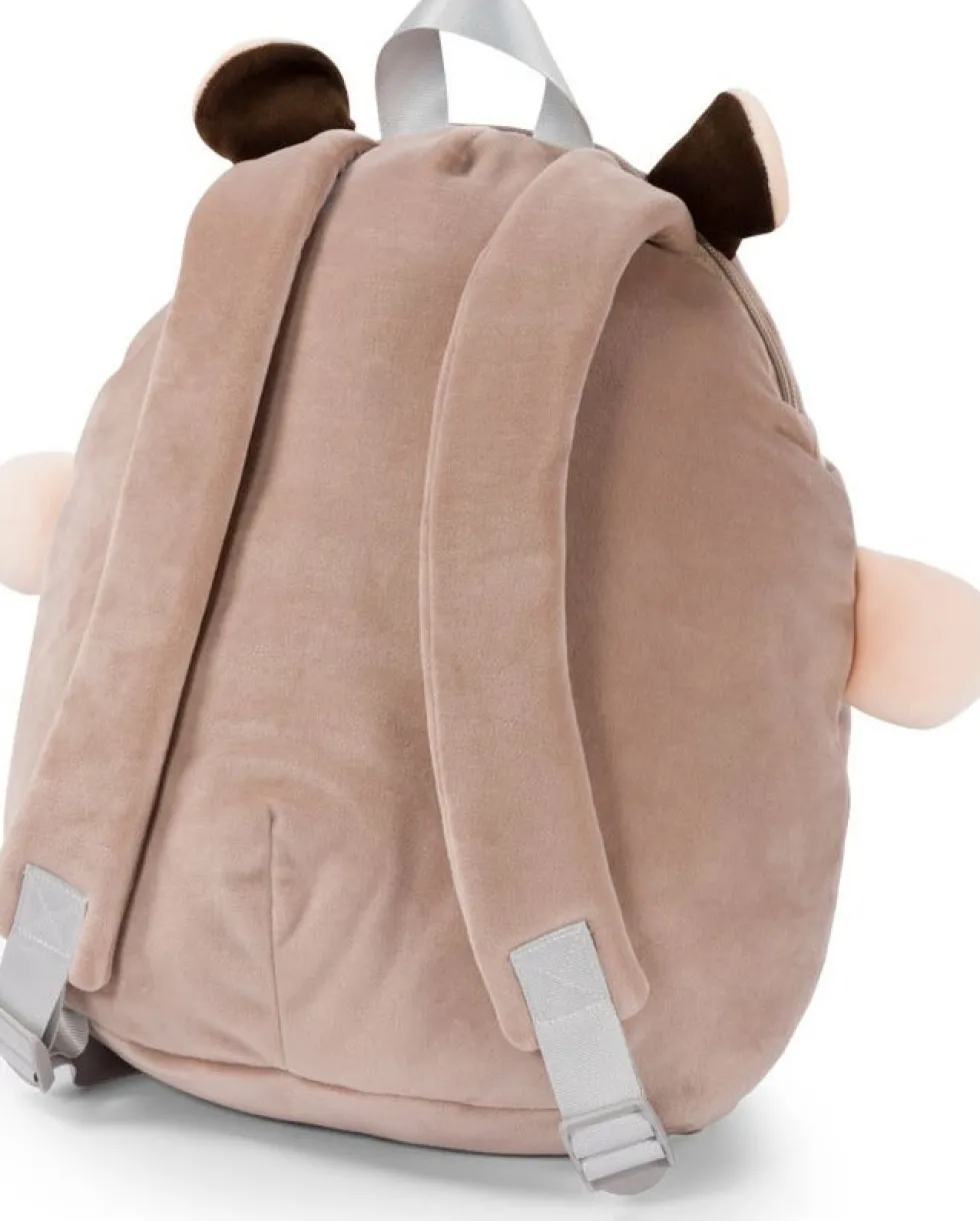 Noxxiez schooltas egel bruin 40 x 35 x 15 cm