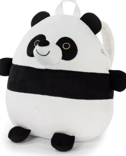 Noxxiez schooltas panda zwart / wit 40 x 35 x 15 cm