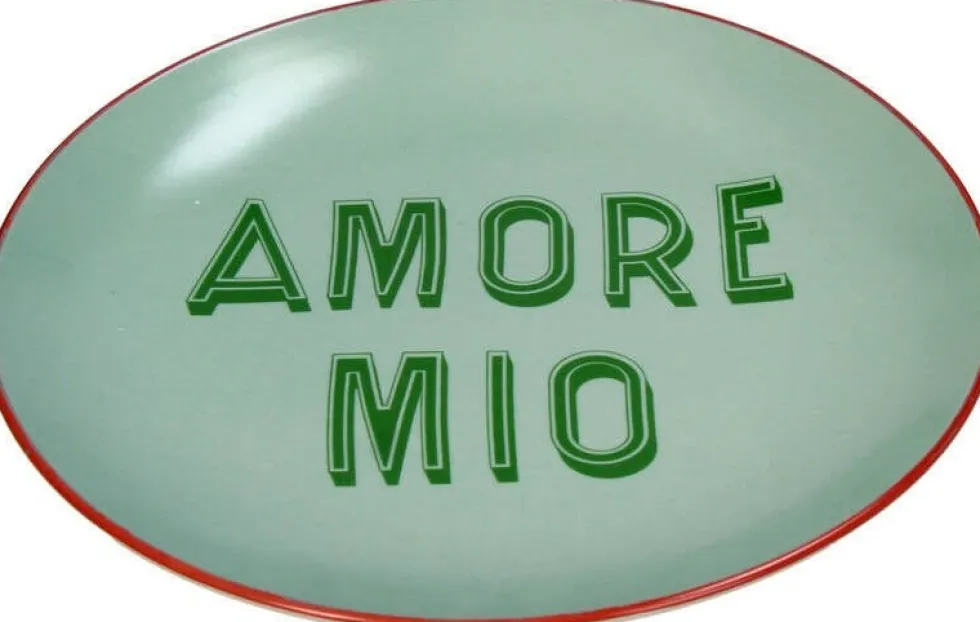 Ontbijtbord Amore Mio groen D 20,5 H 2,5 cm