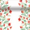 Paper + Design 3-in-1 tafelaankleding Poppys Delight groen / rood 40 x 480 cm