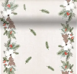 Paper + Design 3-in-1 tafelaankleding Robin Forest beige 40 x 480 cm
