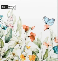 Paper + Design paasservet natuur multi 24 x 24 cm
