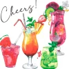 Paper + Design servet colourful cheers 33 x 33 cm 20 stuks
