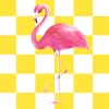 Paper + Design servet flamingo geel / wit tropic 33 x 33 cm 20 stuks