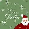 Paper + Design servet Funky Santa groen 33 x 33 cm 20 stuks