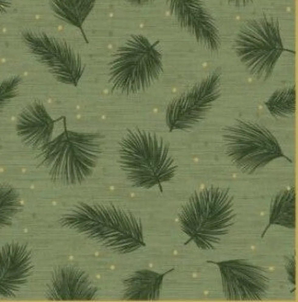 Paper + Design servet Green Xmas groen 33 x 33 cm 20 stuks