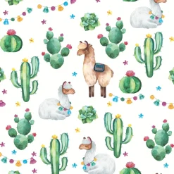 Paper + Design servet Lamas wit 33 x 33 cm 20 stuks