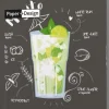 Paper + Design servet Mojito Black zwart 24 x 24 cm 20 stuks