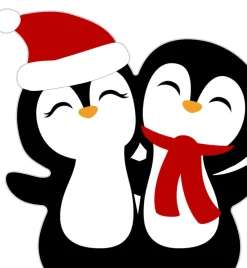 Paper + Design servet pinguin wit 33 x 33 cm 20 stuks