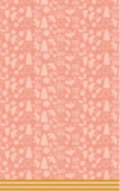 Paper + Design tafelkleed Festive Joy roze 138 x 220 cm