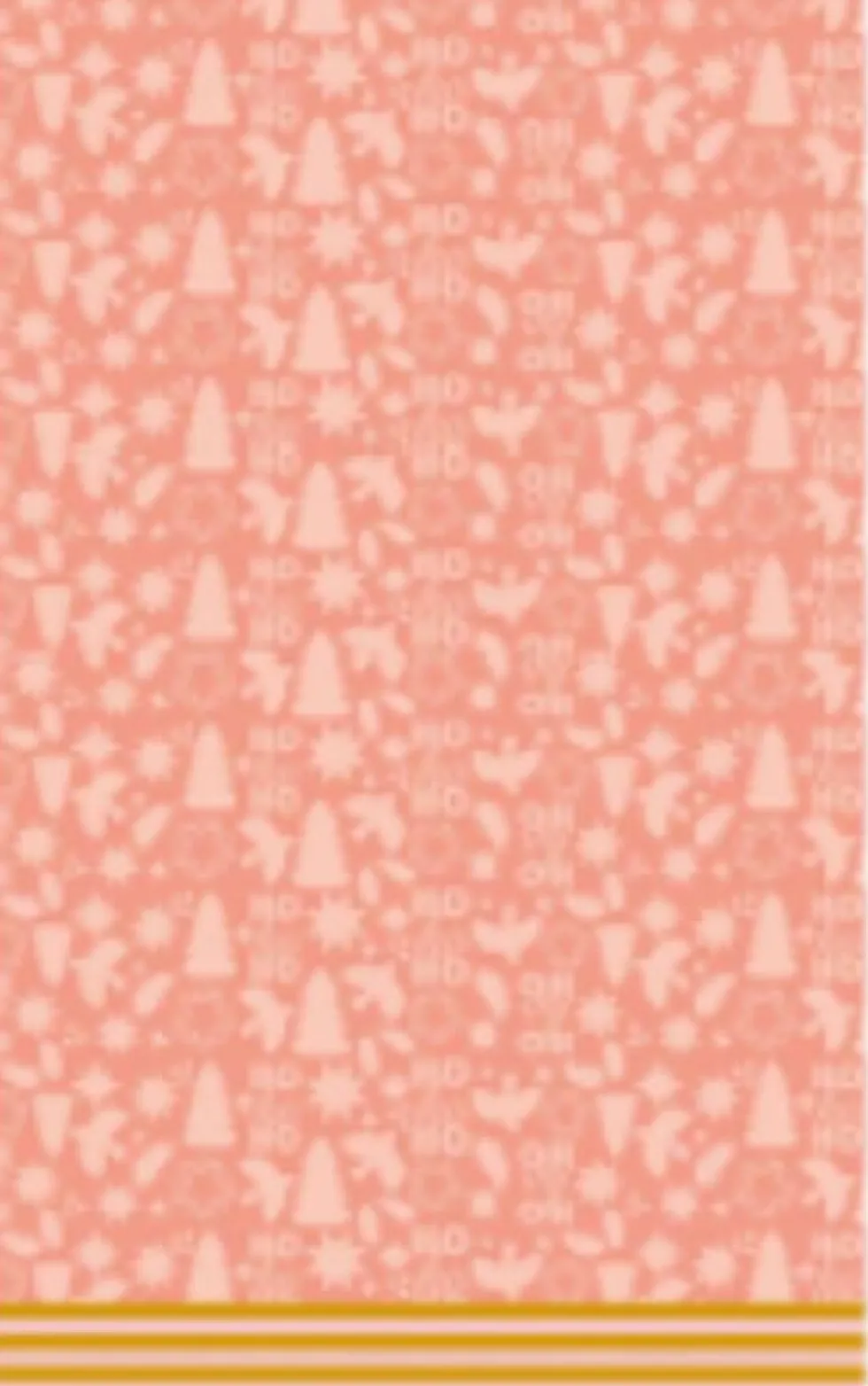 Paper + Design tafelkleed Festive Joy roze 138 x 220 cm