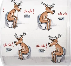 Paper + Design toiletpapier Kerst elk uh oh! 3-laags