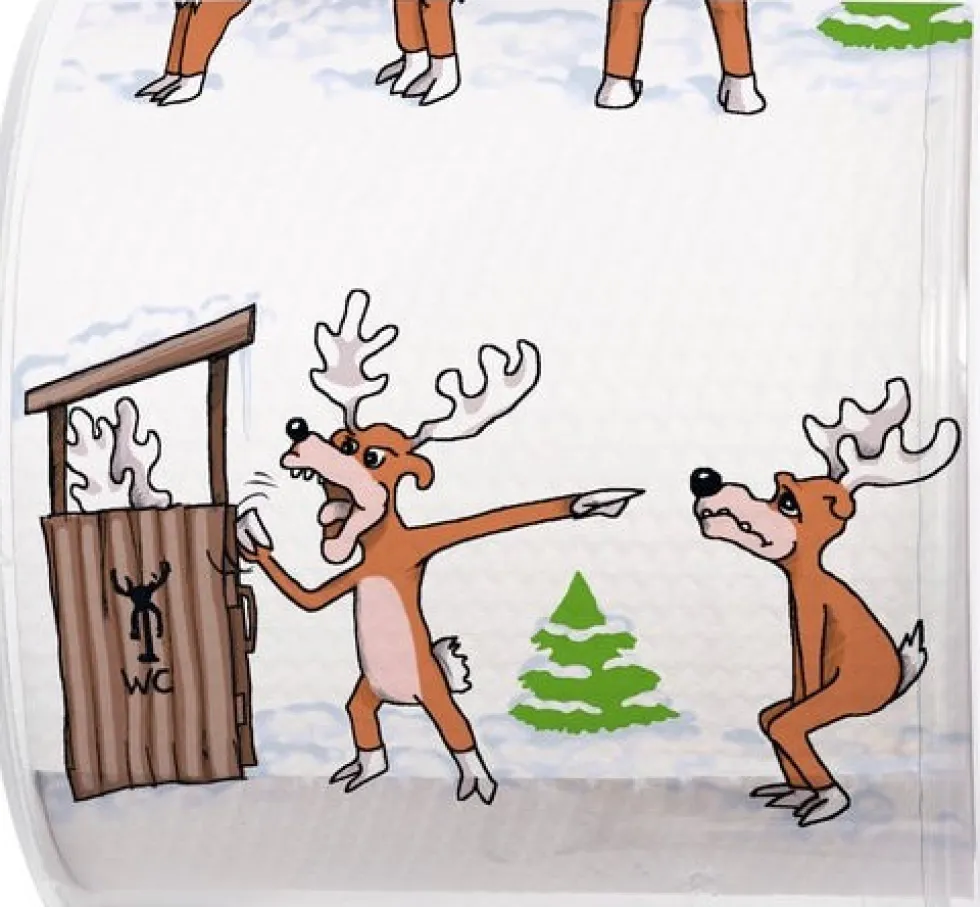 Paper + Design toiletpapier Kerst hurry up! 3-laags
