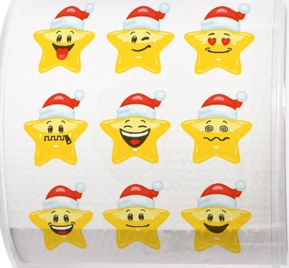 Paper + Design toiletpapier Kerst santa stars 3-laags